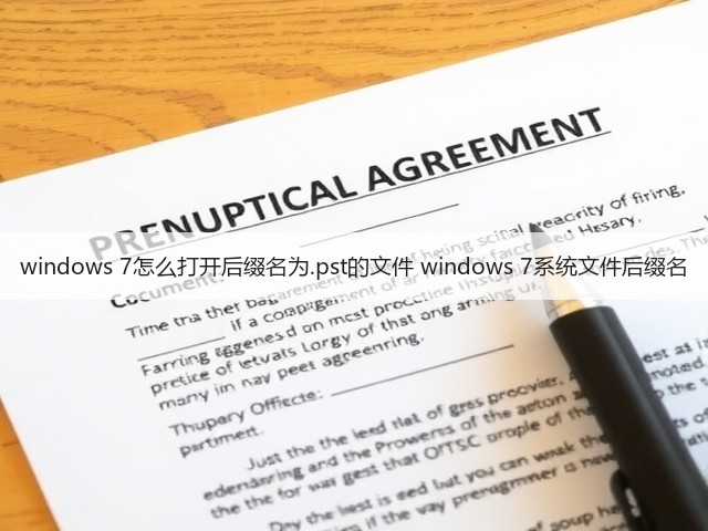 windows 7怎么打开后缀名为.pst的文件 windows 7系统文件后缀名(图3)