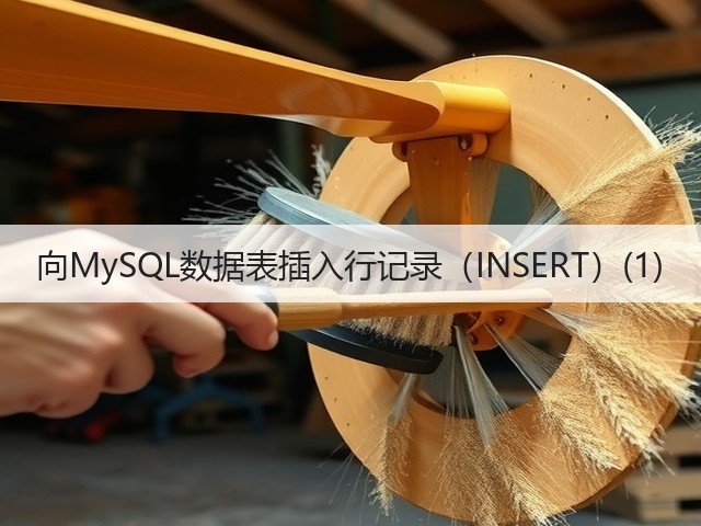 向MySQL数据表插入行记录（INSERT）(1)(图1)