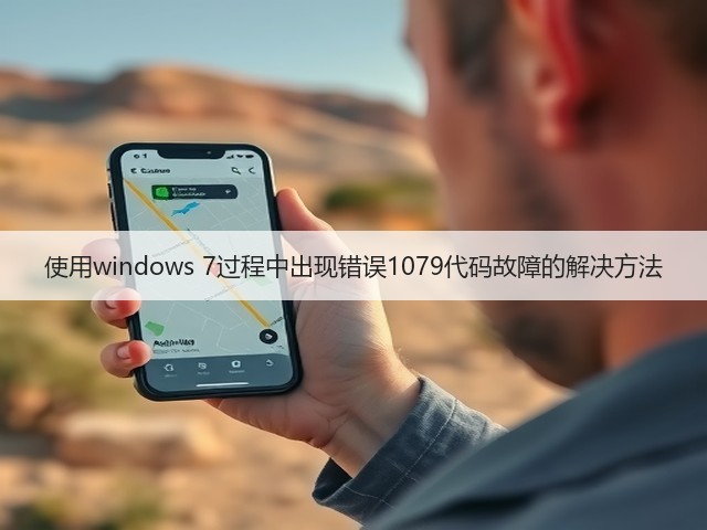 使用windows 7过程中出现错误1079代码故障的解决方法(图2)