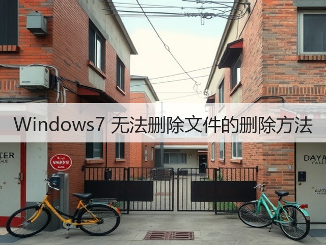 Windows7 无法删除文件的删除方法(图3)