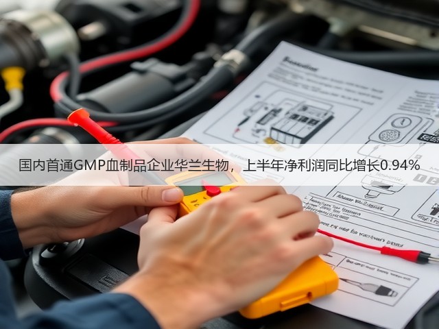 国内首通GMP血制品企业华兰生物，上半年净利润同比增长0.94%(图3)