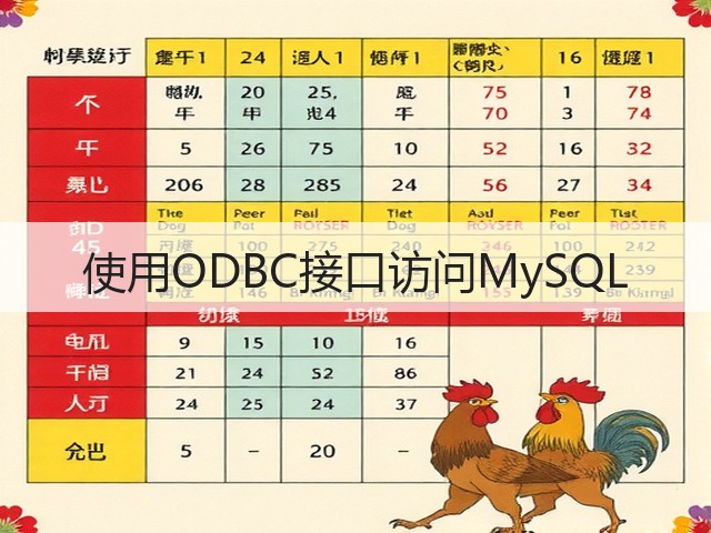 使用ODBC接口访问MySQL(图2)