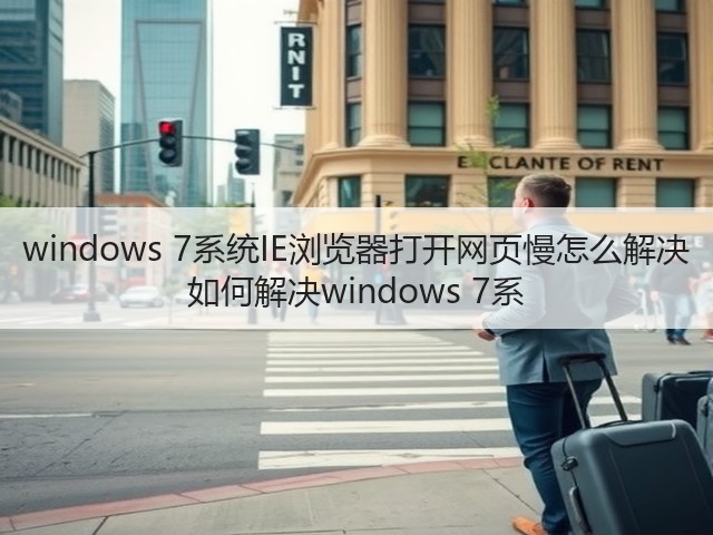 windows 7系统IE浏览器打开网页慢怎么解决 如何解决windows 7系(图1)