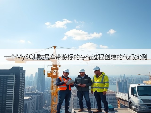 一个MySQL数据库带游标的存储过程创建的代码实例(图2)