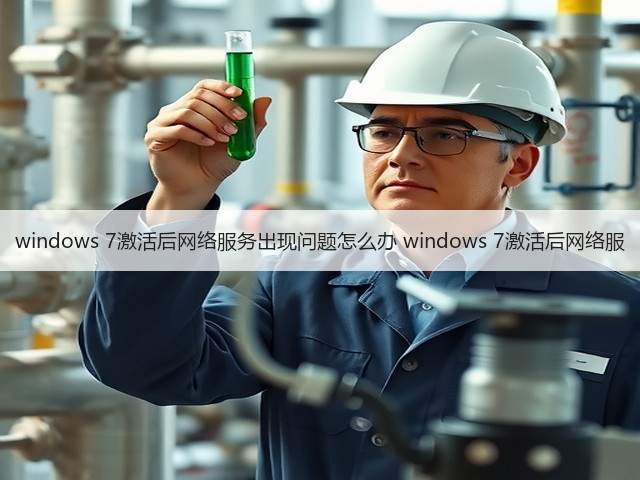 windows 7激活后网络服务出现问题怎么办 windows 7激活后网络服(图3) windows 7激活后网络服务出现问题怎么办 windows 7激活后网络服(图3)