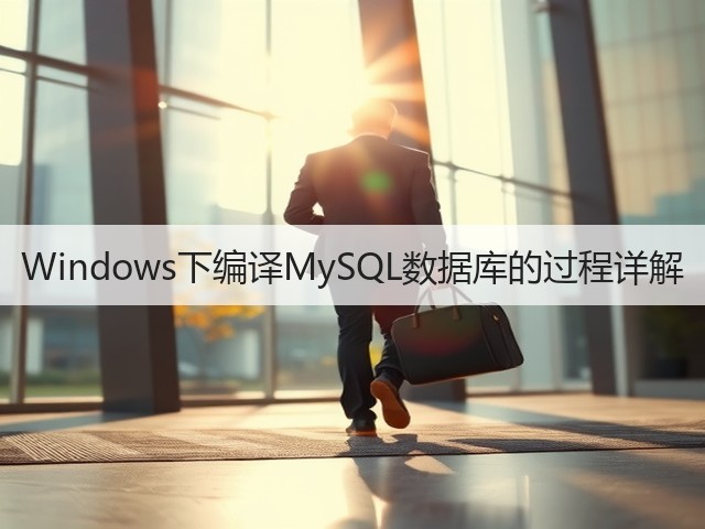Windows下编译MySQL数据库的过程详解(图1) Windows下编译MySQL数据库的过程详解(图1)