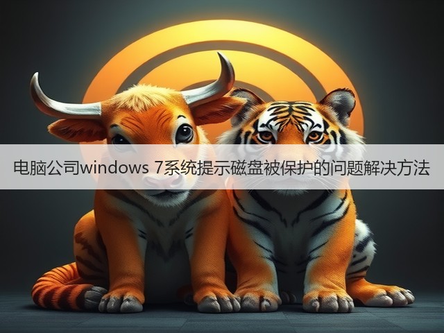 电脑公司windows 7系统提示磁盘被保护的问题解决方法(图2) 电脑公司windows 7系统提示磁盘被保护的问题解决方法(图2)