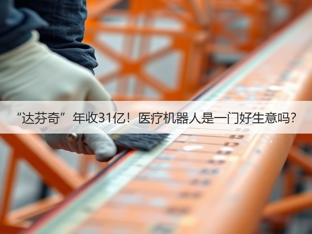 “达芬奇”年收31亿!医疗机器人是一门好生意吗?(图2) “达芬奇”年收31亿!医疗机器人是一门好生意吗?(图2)