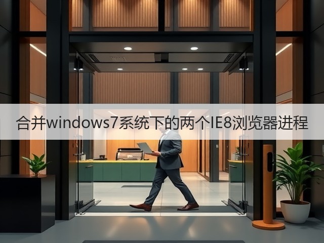 合并windows7系统下的两个IE8浏览器进程(图2)