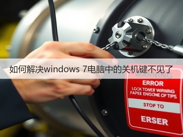 如何解决windows 7电脑中的关机键不见了(图1)