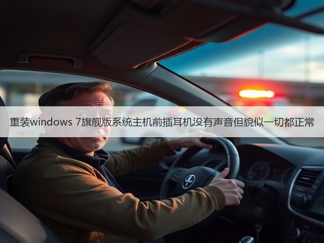 重装windows 7旗舰版系统主机前插耳机没有声音但貌似一切都正常(图3)
