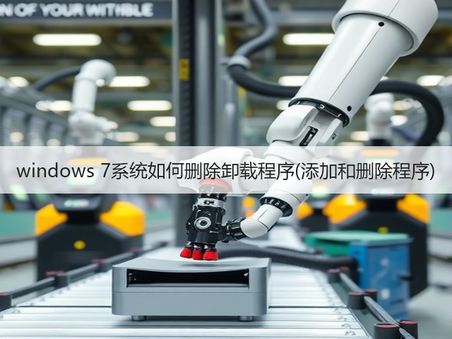 windows 7系统如何删除卸载程序(添加和删除程序)(图2) windows 7系统如何删除卸载程序(添加和删除程序)(图2)