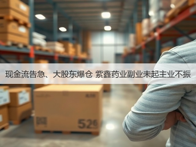 现金流告急、大股东爆仓 紫鑫药业副业未起主业不振(图1) 现金流告急、大股东爆仓 紫鑫药业副业未起主业不振(图1)