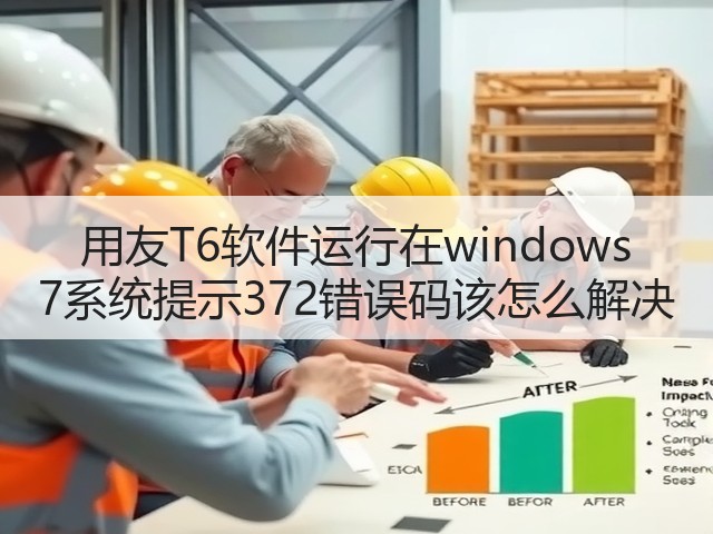 用友T6软件运行在windows 7系统提示372错误码该怎么解决(图1) 用友T6软件运行在windows 7系统提示372错误码该怎么解决(图1)
