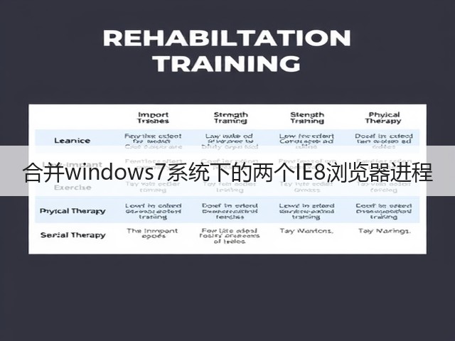 合并windows7系统下的两个IE8浏览器进程(图3)
