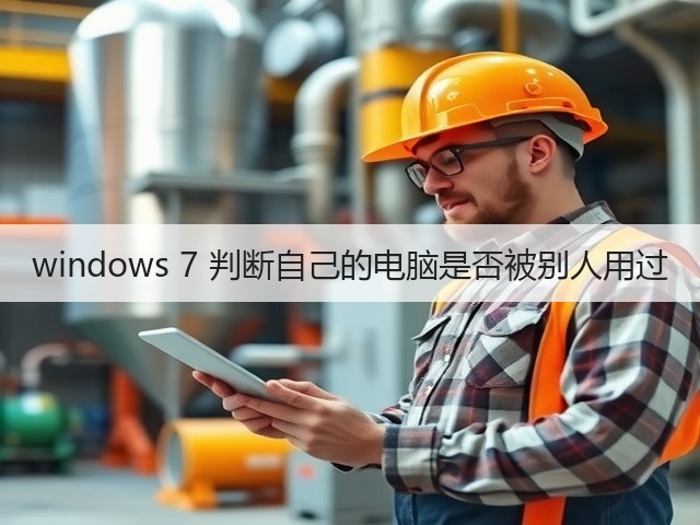 windows 7 判断自己的电脑是否被别人用过(图3) windows 7 判断自己的电脑是否被别人用过(图3)