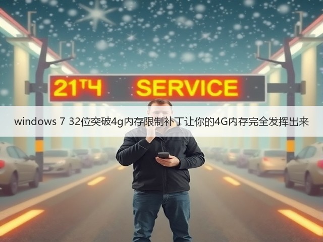 windows 7 32位突破4g内存限制补丁让你的4G内存完全发挥出来(图3) windows 7 32位突破4g内存限制补丁让你的4G内存完全发挥出来(图3)