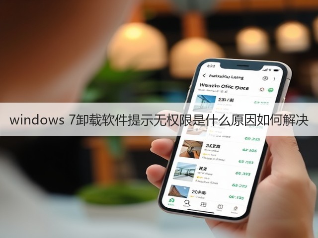 windows 7卸载软件提示无权限是什么原因如何解决(图3) windows 7卸载软件提示无权限是什么原因如何解决(图3)