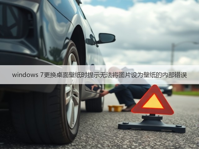 windows 7更换桌面壁纸时提示无法将图片设为壁纸的内部错误(图1) windows 7更换桌面壁纸时提示无法将图片设为壁纸的内部错误(图1)