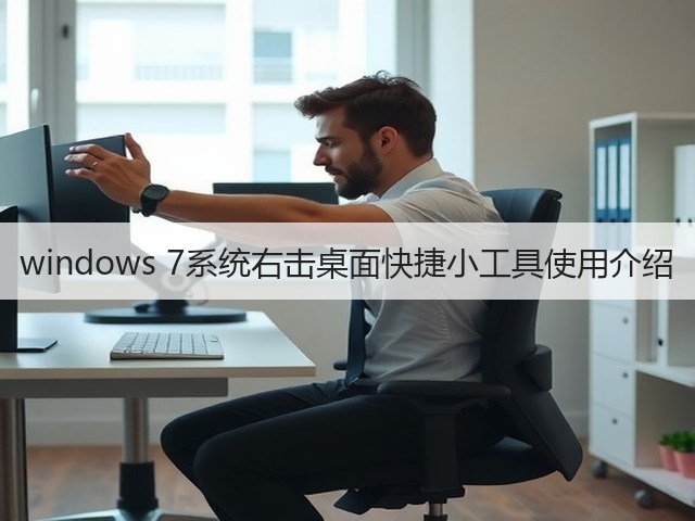 windows 7系统右击桌面快捷小工具使用介绍(图2) windows 7系统右击桌面快捷小工具使用介绍(图2)