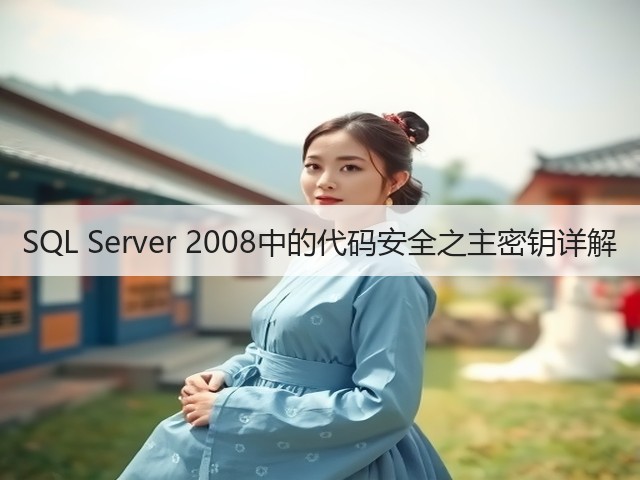 SQL Server 2008中的代码安全之主密钥详解(图2) SQL Server 2008中的代码安全之主密钥详解(图2)