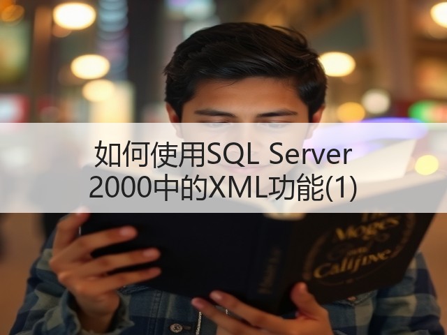 如何使用SQL Server 2000中的XML功能(1)(图1) 如何使用SQL Server 2000中的XML功能(1)(图1)
