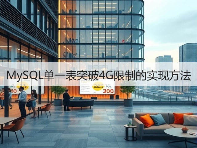 MySQL单一表突破4G限制的实现方法(图2) MySQL单一表突破4G限制的实现方法(图2)