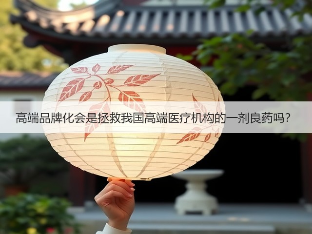 高端品牌化会是拯救我国高端医疗机构的一剂良药吗？(图1)
