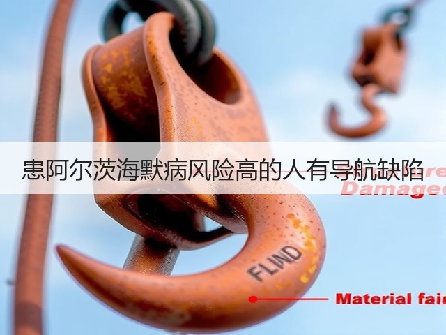 患阿尔茨海默病风险高的人有导航缺陷(图1) 患阿尔茨海默病风险高的人有导航缺陷(图1)