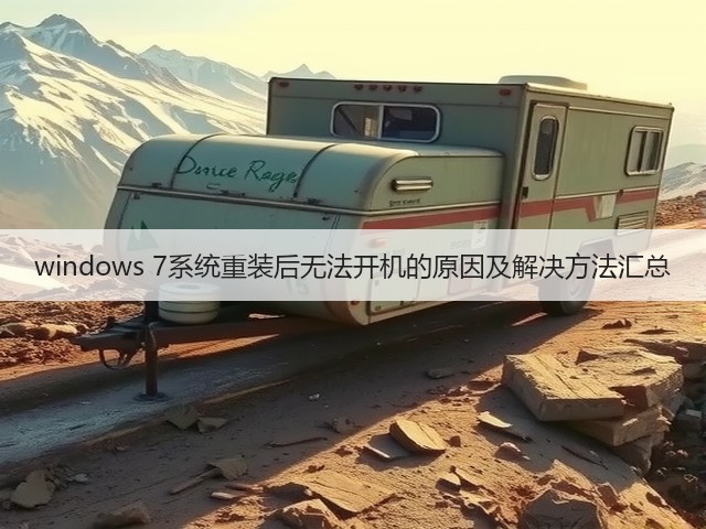 windows 7系统重装后无法开机的原因及解决方法汇总(图3) windows 7系统重装后无法开机的原因及解决方法汇总(图3)