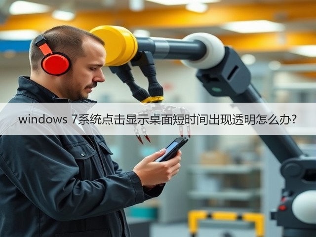 windows 7系统点击显示桌面短时间出现透明怎么办?(图1) windows 7系统点击显示桌面短时间出现透明怎么办?(图1)