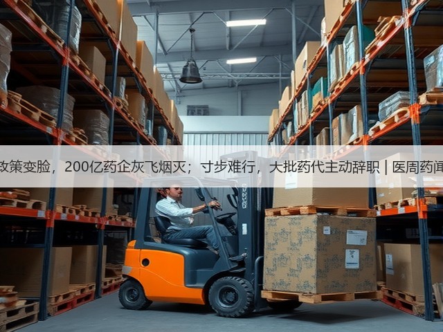 政策变脸，200亿药企灰飞烟灭；寸步难行，大批药代主动辞职 | 医周药闻(图1)