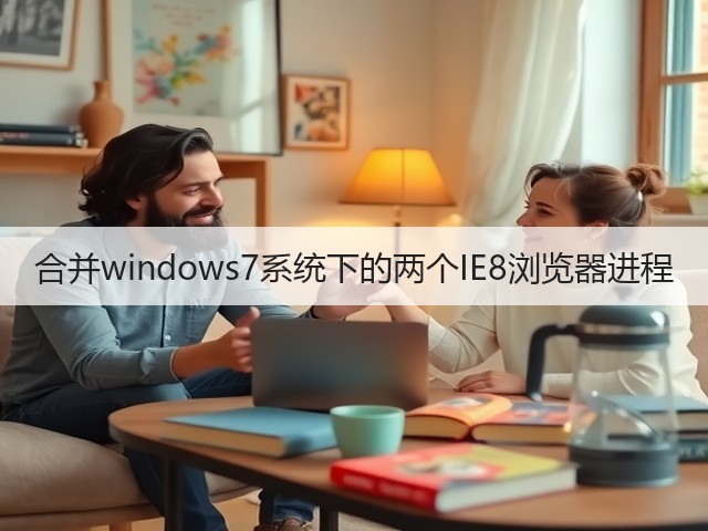 合并windows7系统下的两个IE8浏览器进程(图1)