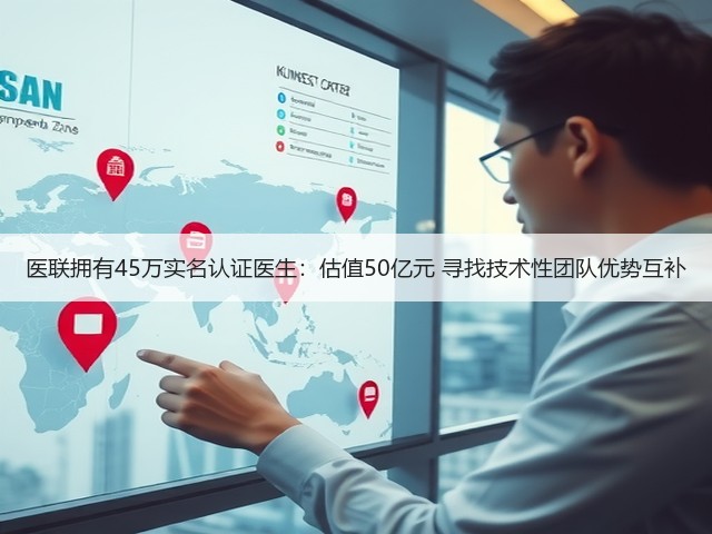 医联拥有45万实名认证医生:估值50亿元 寻找技术性团队优势互补(图1) 医联拥有45万实名认证医生:估值50亿元 寻找技术性团队优势互补(图1)
