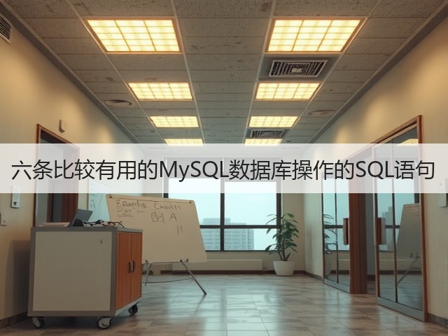 六条比较有用的MySQL数据库操作的SQL语句(图3) 六条比较有用的MySQL数据库操作的SQL语句(图3)