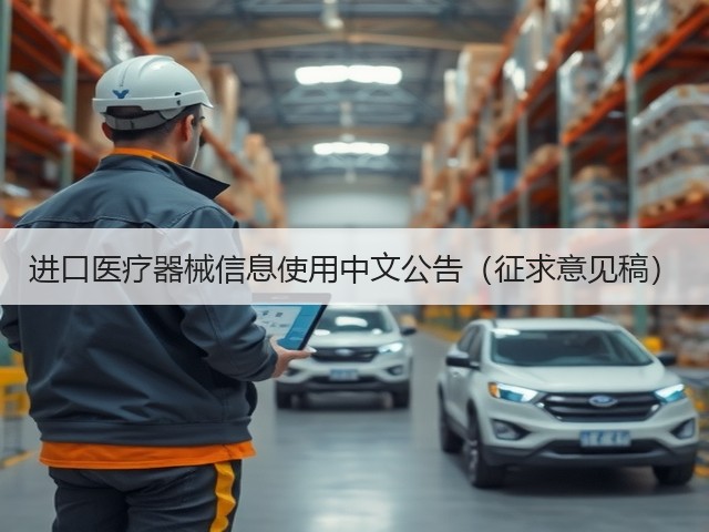 进口医疗器械信息使用中文公告(征求意见稿)(图3) 进口医疗器械信息使用中文公告(征求意见稿)(图3)