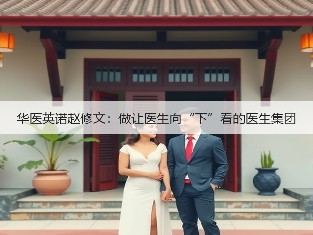 华医英诺赵修文:做让医生向“下”看的医生集团(图2) 华医英诺赵修文:做让医生向“下”看的医生集团(图2)