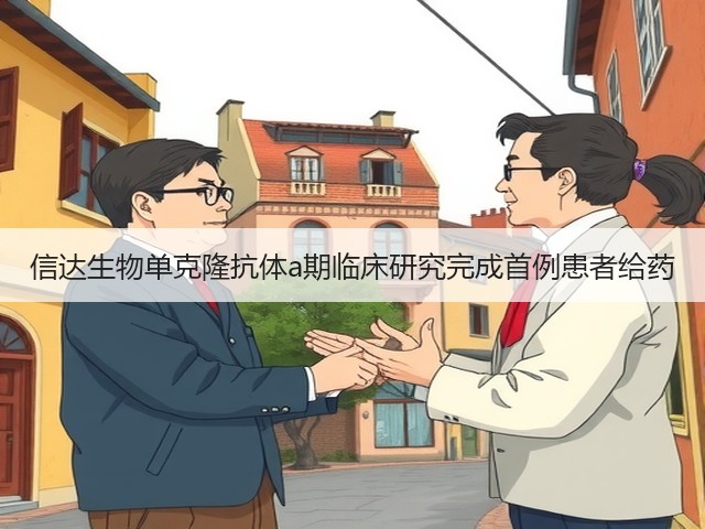 信达生物单克隆抗体a期临床研究完成首例患者给药(图1) 信达生物单克隆抗体a期临床研究完成首例患者给药(图1)