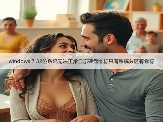 windows 7 32位系统无法正常显示硬盘图标只有系统分区有卷标(图3) windows 7 32位系统无法正常显示硬盘图标只有系统分区有卷标(图3)