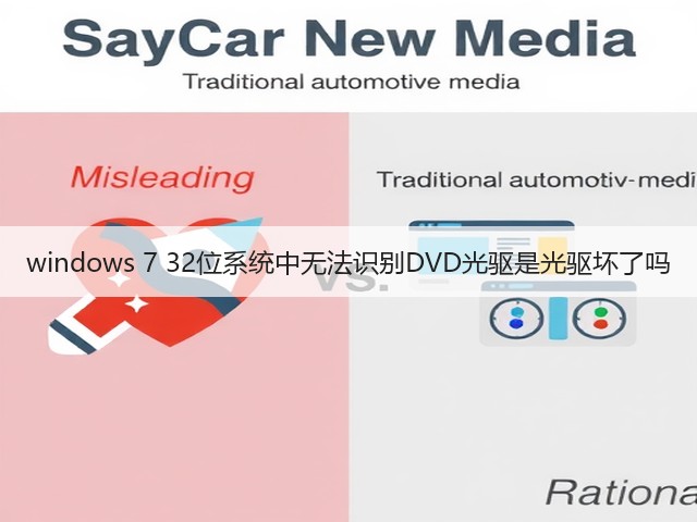 windows 7 32位系统中无法识别DVD光驱是光驱坏了吗(图2)