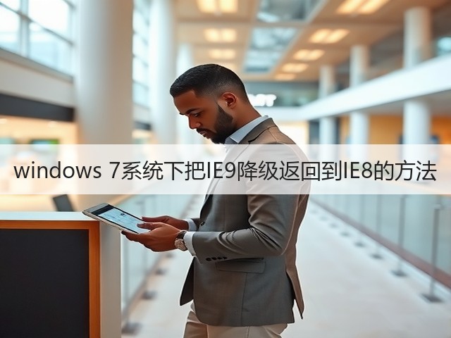 windows 7系统下把IE9降级返回到IE8的方法(图1) windows 7系统下把IE9降级返回到IE8的方法(图1)