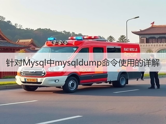 针对Mysql中mysqldump命令使用的详解(图3) 针对Mysql中mysqldump命令使用的详解(图3)