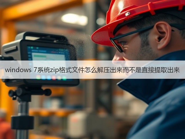 windows 7系统zip格式文件怎么解压出来而不是直接提取出来(图1) windows 7系统zip格式文件怎么解压出来而不是直接提取出来(图1)
