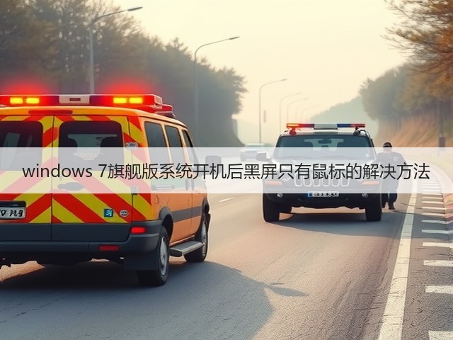 windows 7旗舰版系统开机后黑屏只有鼠标的解决方法(图1) windows 7旗舰版系统开机后黑屏只有鼠标的解决方法(图1)