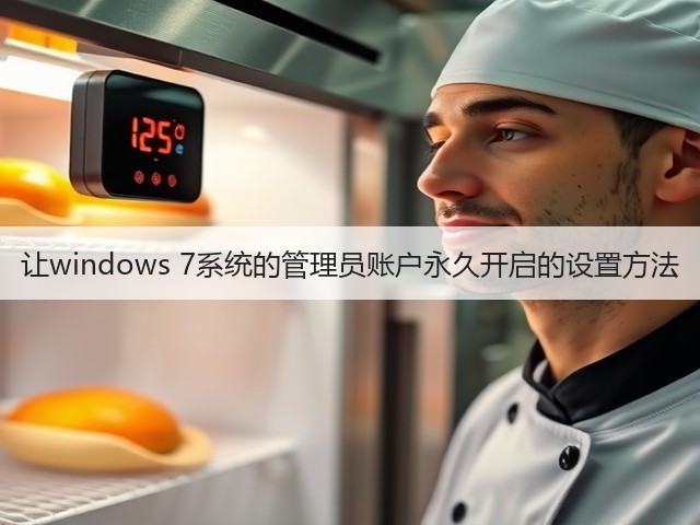 让windows 7系统的管理员账户永久开启的设置方法(图1) 让windows 7系统的管理员账户永久开启的设置方法(图1)