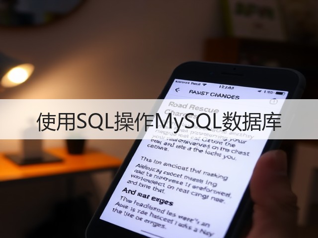 使用SQL操作MySQL数据库(图2) 使用SQL操作MySQL数据库(图2)