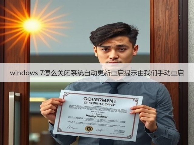 windows 7怎么关闭系统自动更新重启提示由我们手动重启(图3)