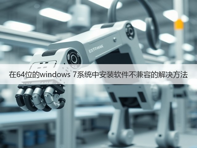 在64位的windows 7系统中安装软件不兼容的解决方法(图3)