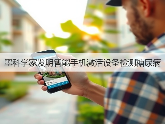 墨科学家发明智能手机激活设备检测糖尿病(图2) 墨科学家发明智能手机激活设备检测糖尿病(图2)