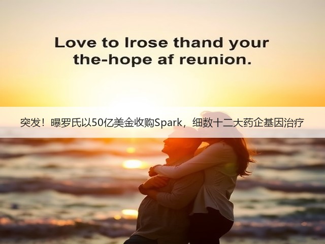 突发!曝罗氏以50亿美金收购Spark,细数十二大药企基因治疗(图3) 突发!曝罗氏以50亿美金收购Spark,细数十二大药企基因治疗(图3)
